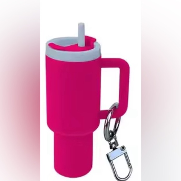 Other - Dark Pink Cup Keychain